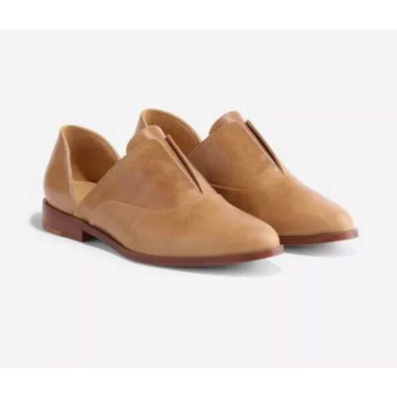 Nisolo Emma d’Orsay Slip On‎ Oxford Flats Women's 8 Almond NIB $170 - Picture 3 of 7